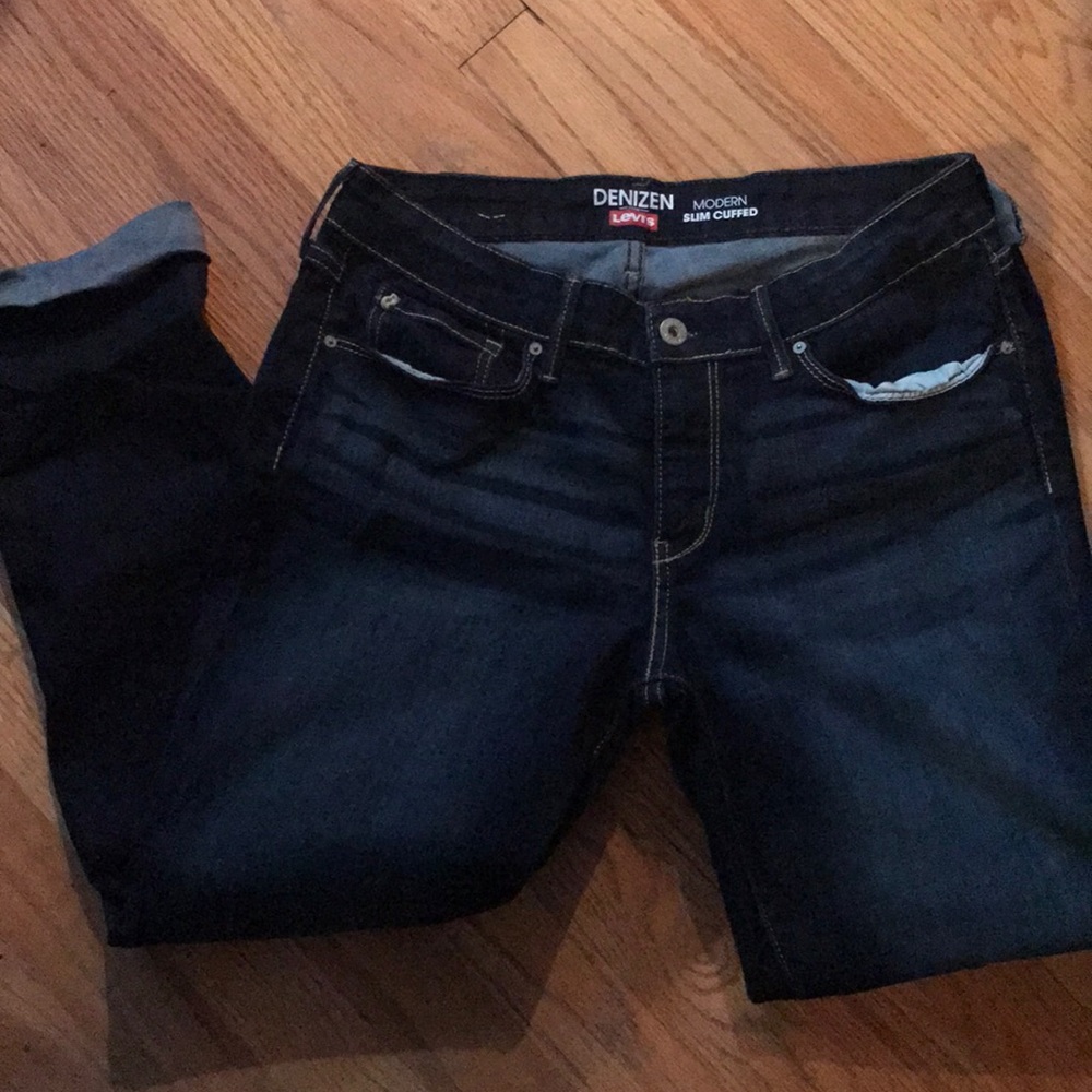 Levi’s Denizen Modern Slim Cuffed Jean Capri
